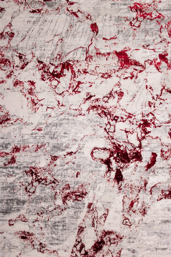 ΧΑΛΙ SHINY VELVET 5643/Light Grey Red - 240cm x 300cm
