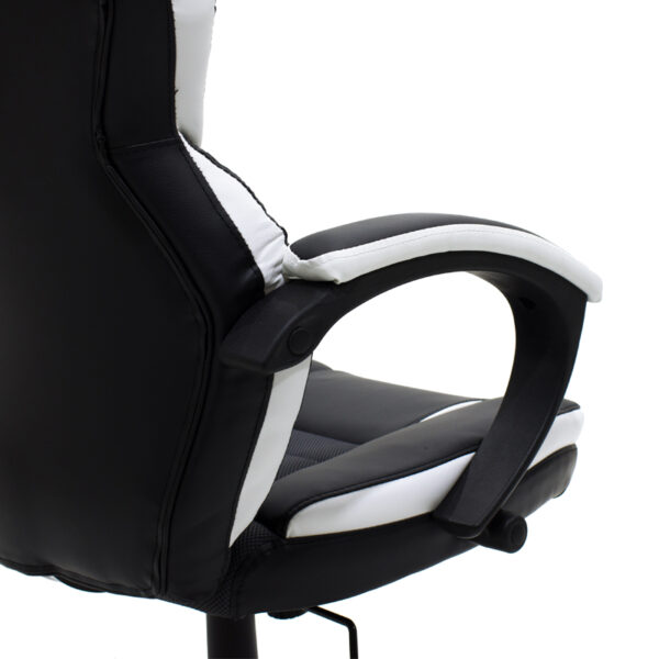 Καρέκλα γραφείου εργασίας GARMIN - Bucket  PU μαύρο-λευκό