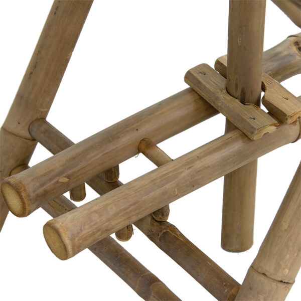 Τραπέζι Nando  πτυσσόμενο bamboo φυσικό 114x100x75εκ