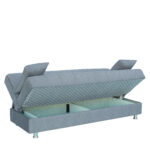 Καναπές Κρεβάτι Τριθέσιος  LAURA II Γκρι 190x75x80cm