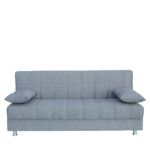 Καναπές Κρεβάτι Τριθέσιος  LAURA II Γκρι 190x75x80cm