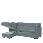 Καναπές Κρεβάτι Γωνιακός  OASIS Με Αποθηκευτικό Χώρο Γκρι Ύφασμα 200x140x76cm