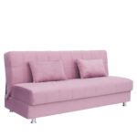 Καναπές Κρεβάτι Τριθέσιος  LAURA Σάπιο Μήλο 190x75x80cm