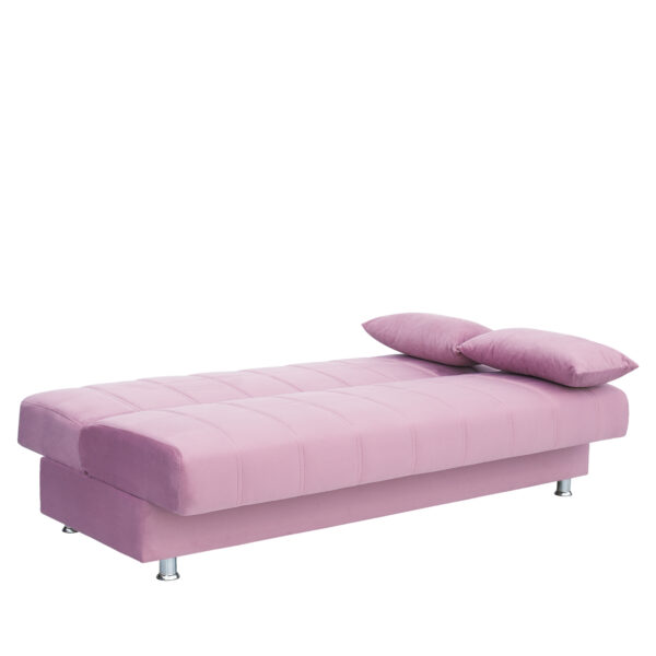 Καναπές Κρεβάτι Τριθέσιος  LAURA Σάπιο Μήλο 190x75x80cm