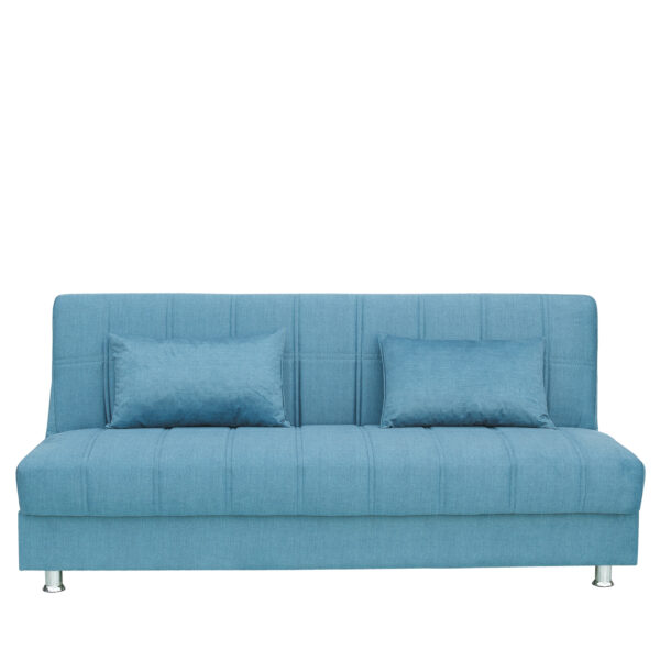Καναπές Κρεβάτι Τριθέσιος  LAURA Πετρόλ 190x75x80cm