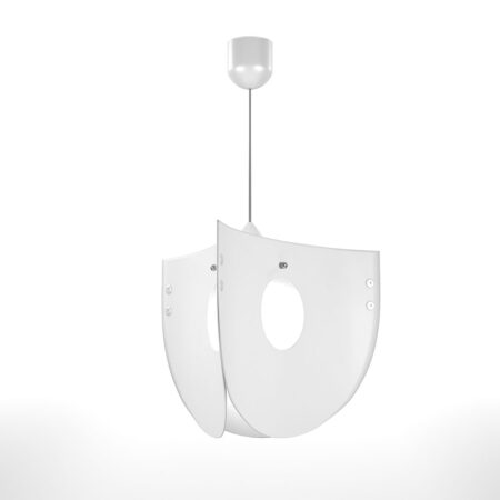 Φωτιστικό Κρεμαστό Chios Μονόφωτο Λευκό (PP-PVC) Ε27 58x58x80cm