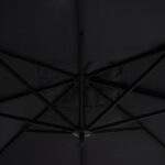 Ομπρέλα κρεμαστή 360 μοιρών Raffaella  αλουμινίου 3x3m ανθρακί