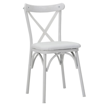 Καρέκλα Ruby  λευκό-λευκό πόδι