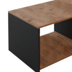 Τραπέζι σαλονιού Noil  oak-ανθρακί μελαμίνης 90x60x48εκ