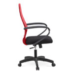 Καρέκλα γραφείου Moonlight  με ύφασμα Mesh χρώμα κόκκινο - μαύρο 66,5x70x102/112εκ.