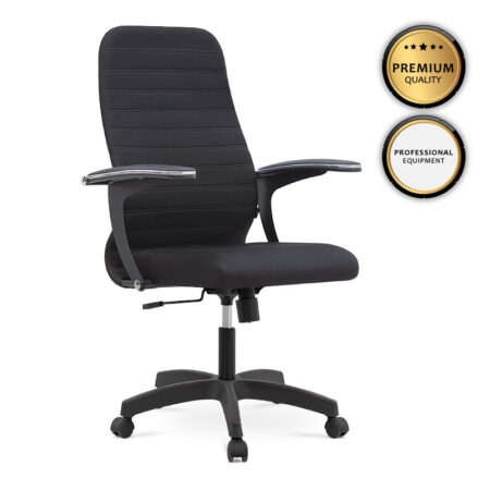Καρέκλα γραφείου Melani  με διπλό ύφασμα Mesh χρώμα μαύρο 66,5x70x102/112εκ.
