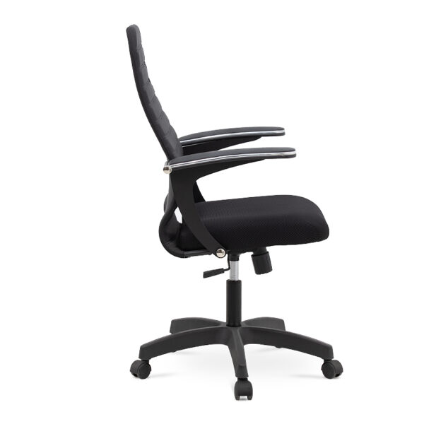 Καρέκλα γραφείου Melani  με διπλό ύφασμα Mesh χρώμα γκρι - μαύρο 66,5x70x102/112εκ.