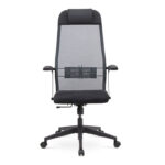 Καρέκλα γραφείου εργονομική Antonio  με ύφασμα Mesh μαύρο - γκρι 66,5x70x111,8/133εκ.