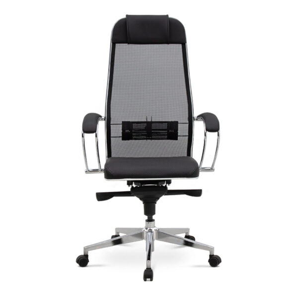 Καρέκλα γραφείου εργονομική Samurai-1  με ύφασμα Mesh σε μαύρο 70x70x124/134εκ.