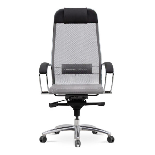 Καρέκλα γραφείου εργονομική Samurai-2  με ύφασμα Mesh σε γκρι - μαύρο 70x70x124/134εκ.