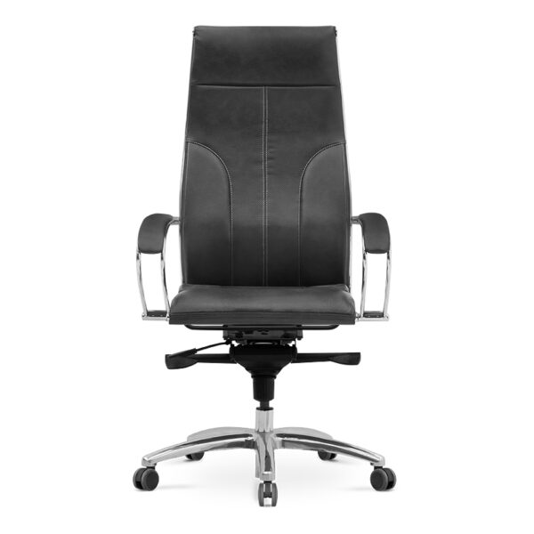 Καρέκλα γραφείου εργονομική Samurai-6  από τεχνόδερμα σε μαύρο 70x70x124/134εκ.