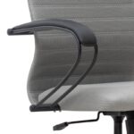 Καρέκλα γραφείου Darkness  με διπλό ύφασμα Mesh χρώμα γκρι 66,5x70x123/133εκ.