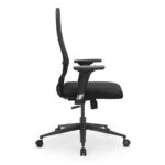 Καρέκλα γραφείου B2-8D  εργονομική με ύφασμα Mesh χρώμα μαύρο 68x70x103,5/117,5εκ.