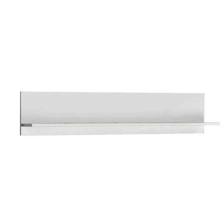 Ραφιέρα τοίχου μελαμίνης Flat  σε χρώμα λευκό 120x20x25εκ.