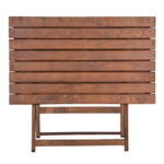 Τραπέζι πτυσσόμενο Klara  από ξύλο οξιάς σε χρώμα καρυδί εμποτισμού 100x60x71εκ.