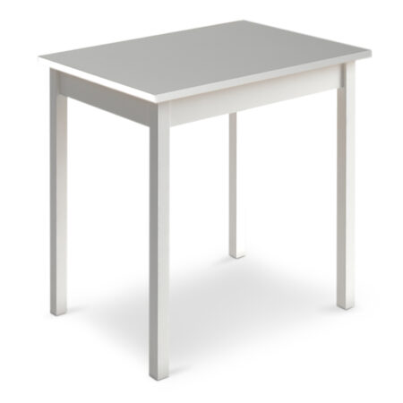 Τραπέζι Mini  μεταλλικό - μελαμίνης χρώμα λευκό 78x59x75εκ.