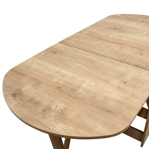 Τραπέζι μελαμίνης Winslet  επεκτεινόμενο χρώμα sonoma 34(63+63)x80x76εκ.