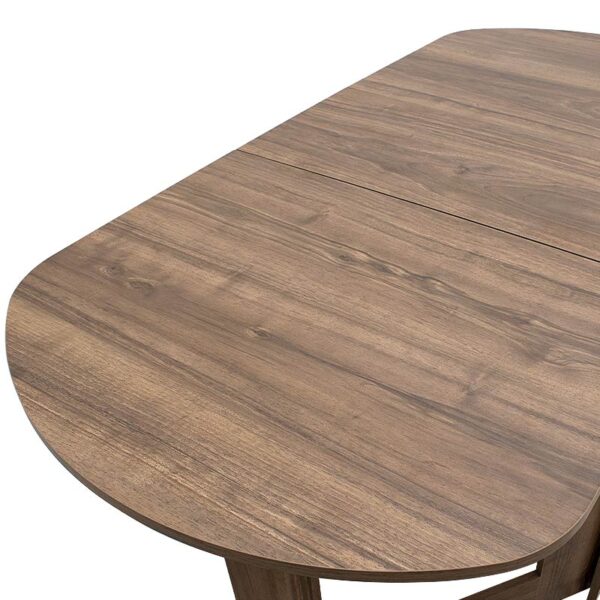 Τραπέζι μελαμίνης Winslet  επεκτεινόμενο χρώμα καρυδί 34(63+63)x80x76εκ.