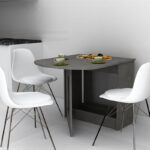 Τραπέζι μελαμίνης Winslet  επεκτεινόμενο χρώμα γκρι σκυροδέματος 34(63+63)x80x76εκ.