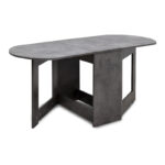 Τραπέζι μελαμίνης Winslet  επεκτεινόμενο χρώμα γκρι σκυροδέματος 34(63+63)x80x76εκ.