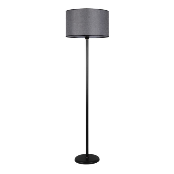 Φωτιστικό δαπέδου Treviso  μέταλλο/ύφασμα PVC χρώμα μαύρο - γκρι 45x45x165εκ.