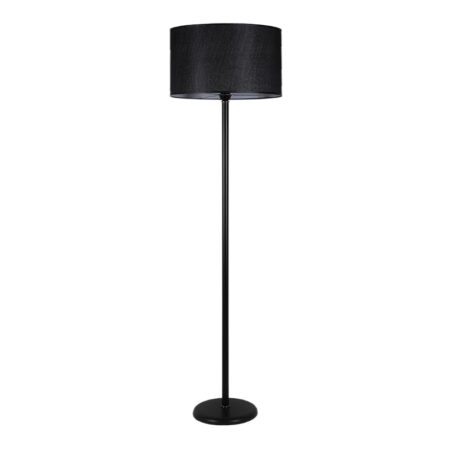 Φωτιστικό δαπέδου Treviso  μέταλλο/ύφασμα PVC χρώμα μαύρο 45x45x165εκ.