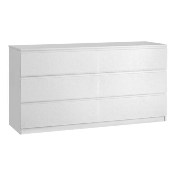 Συρταριέρα μελαμίνης Mauro  χρώμα λευκό 138x40x70εκ.
