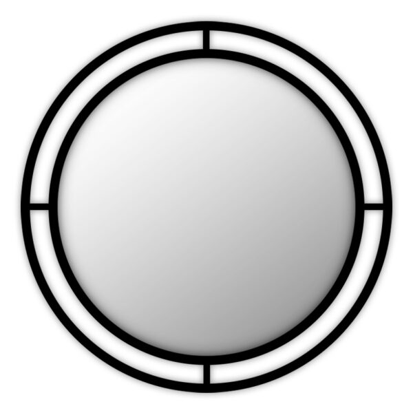 Καθρέφτης τοίχου Bubble  αλουμινίου χρώμα μαύρο 57x2x57εκ.