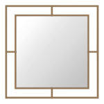 Καθρέφτης τοίχου Corner  αλουμινίου χρώμα χρυσό 58,6x2x58,6εκ.