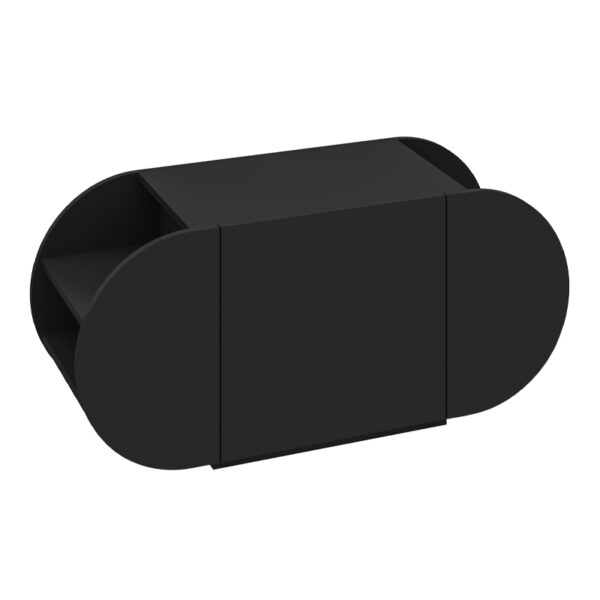 Παπουτσοθήκη Pozy  χρώμα black bute 110x40,4x50εκ.