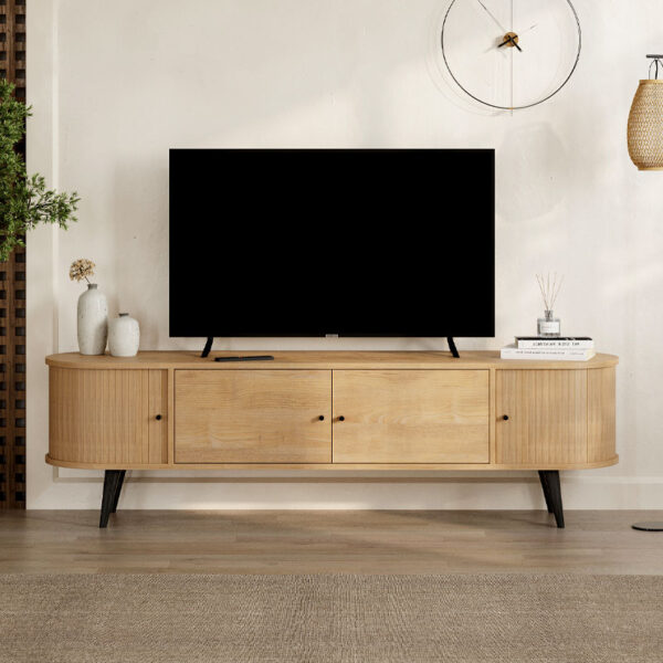 Έπιπλο τηλεόρασης Gentle  χρώμα sapphire oak 180x40x52εκ.