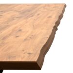 Τραπέζι Walter  Mdf - μεταλλικό χρώμα ακακίας 140x80x75εκ.