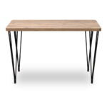 Τραπέζι Roger  Mdf - μεταλλικό χρώμα ακακίας 120x70x75εκ.