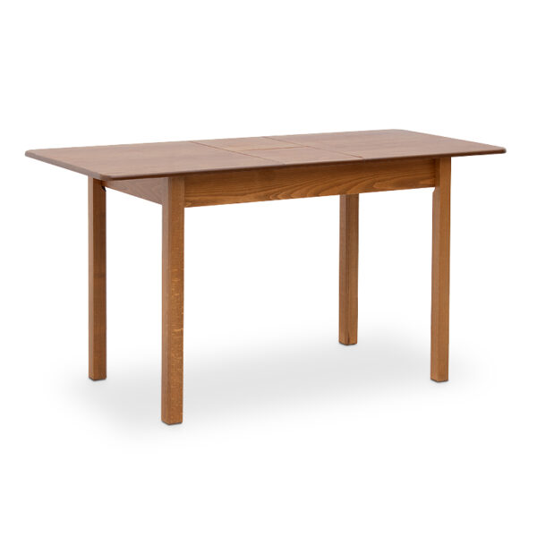 Τραπέζι Bergen  μασίφ ξύλο-MDF επεκτεινόμενο χρώμα καρυδί 120/150x68x77εκ.