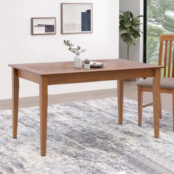 Τραπέζι Adare  μασίφ ξύλο-MDF επεκτεινόμενο χρώμα καρυδί 140/180x78x77εκ.