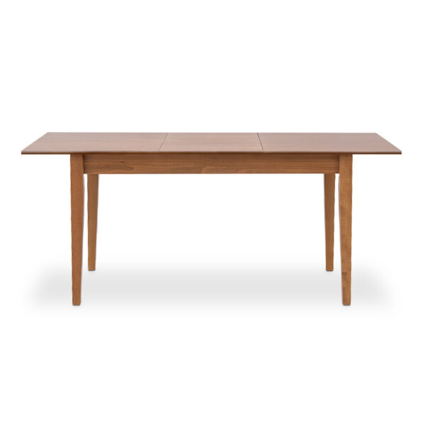 Τραπέζι Adare  μασίφ ξύλο-MDF επεκτεινόμενο χρώμα καρυδί 140/180x78x77εκ.