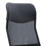 Καρέκλα γραφείου Marco  με ύφασμα Mesh χρώμα μαύρο 62x59x110/120εκ.