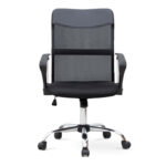 Καρέκλα γραφείου Franco  με ύφασμα Mesh χρώμα μαύρο 59x57x95/105εκ.