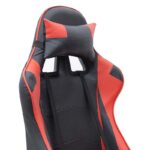 Καρέκλα γραφείου Gaming Alonso  από τεχνόδερμα χρώμα κόκκινο - μαύρο 67x70x125/135 εκ.