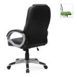 Καρέκλα γραφείου διευθυντική Robie  από τεχνόδερμα χρώμα μαύρο 64x62x108/118εκ.