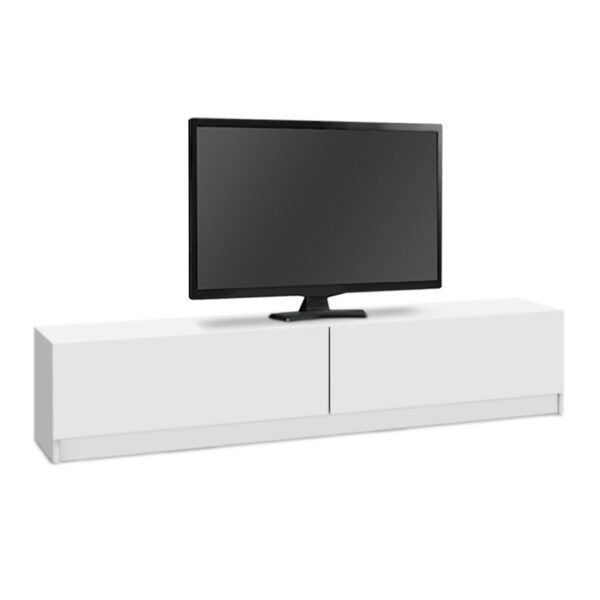 Έπιπλο τηλεόρασης Ahenk  από μελαμίνη χρώμα λευκό 160x31,3x32,9εκ.