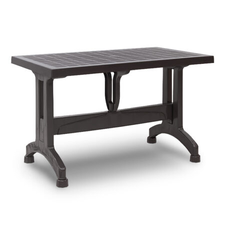 Τραπέζι πολυπροπυλενίου Callan  χρώμα καφέ 120x70x73εκ.