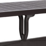 Τραπέζι πολυπροπυλενίου Callan  χρώμα καφέ 140x80x73εκ.