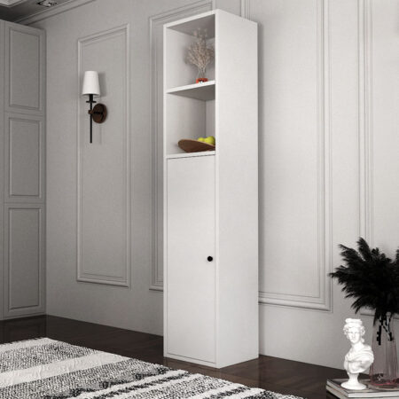 Ντουλάπι κουζίνας - μπάνιου Felix Flat  χρώμα λευκό 33,6x30x160,8εκ.