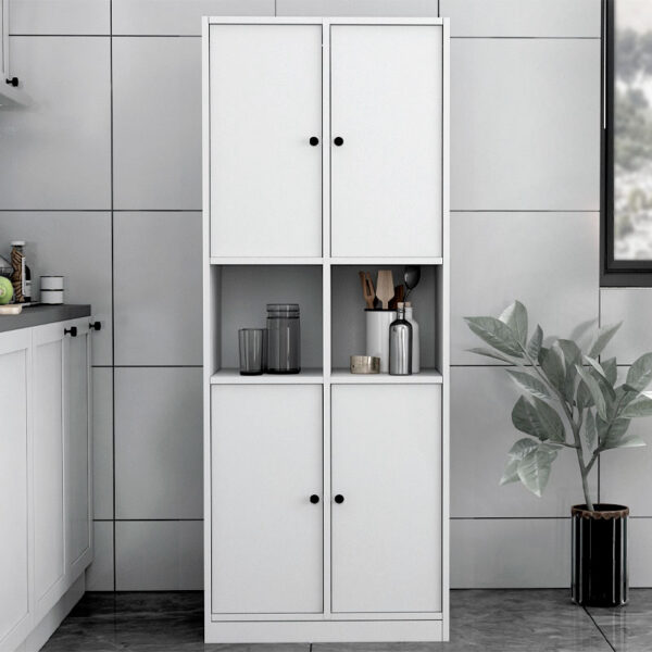 Ντουλάπα κουζίνας - μπάνιου Felix Flat  χρώμα λευκό 65,4x40x166,8εκ.